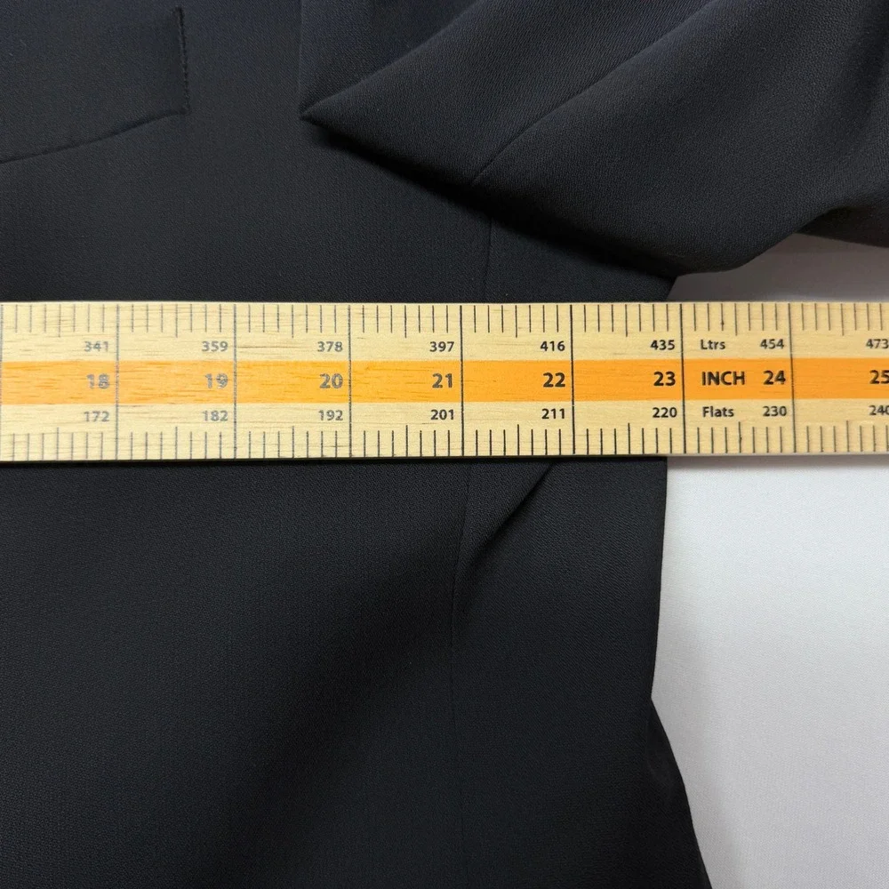 Calvin Klein Mens Black 100% Wool 2-Button Blazer Sport Coat Jacket 44R Macys